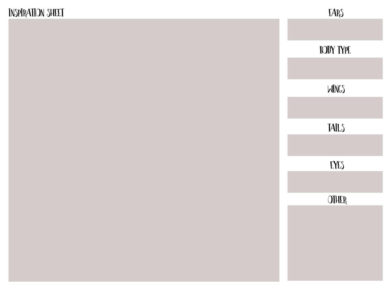 Owline Inspiration Sheet